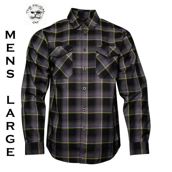 DIXXON FLANNEL x ADS RACING SHOCKS Flannel Shirt Collab - Men's Large - Picture 1 of 11
